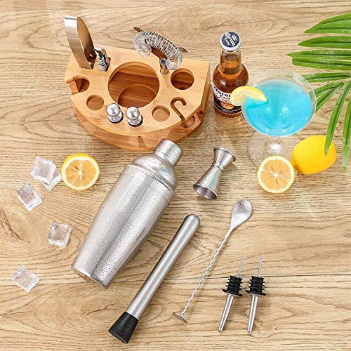 FAGavin Cocktail-Shaker-Set, Edelstahl-Barzubehörfamilie Bartending-Kombination-Tool (Größe: 750ml) (Size : 550ml) – Bild 6