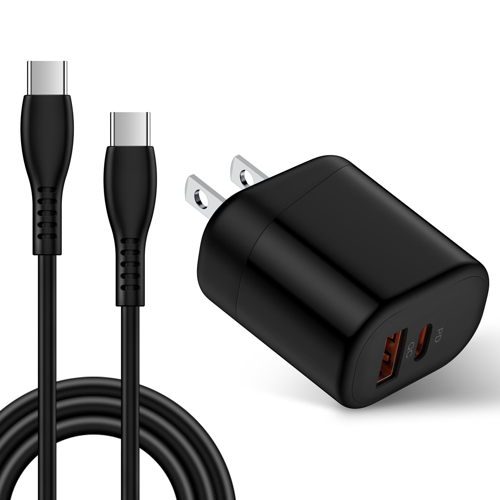 Fast Phone Charger for Samsung Galaxy Z Flip 7 FE 6 5 4 3, Z Fold 7 6 5 4 2 5G, Z Trifold, Tri Fold, Fast Charging Block for S25 Edge S25+ S24 S23 S22 S21, Wall Power Adapter with USB C to C Cable