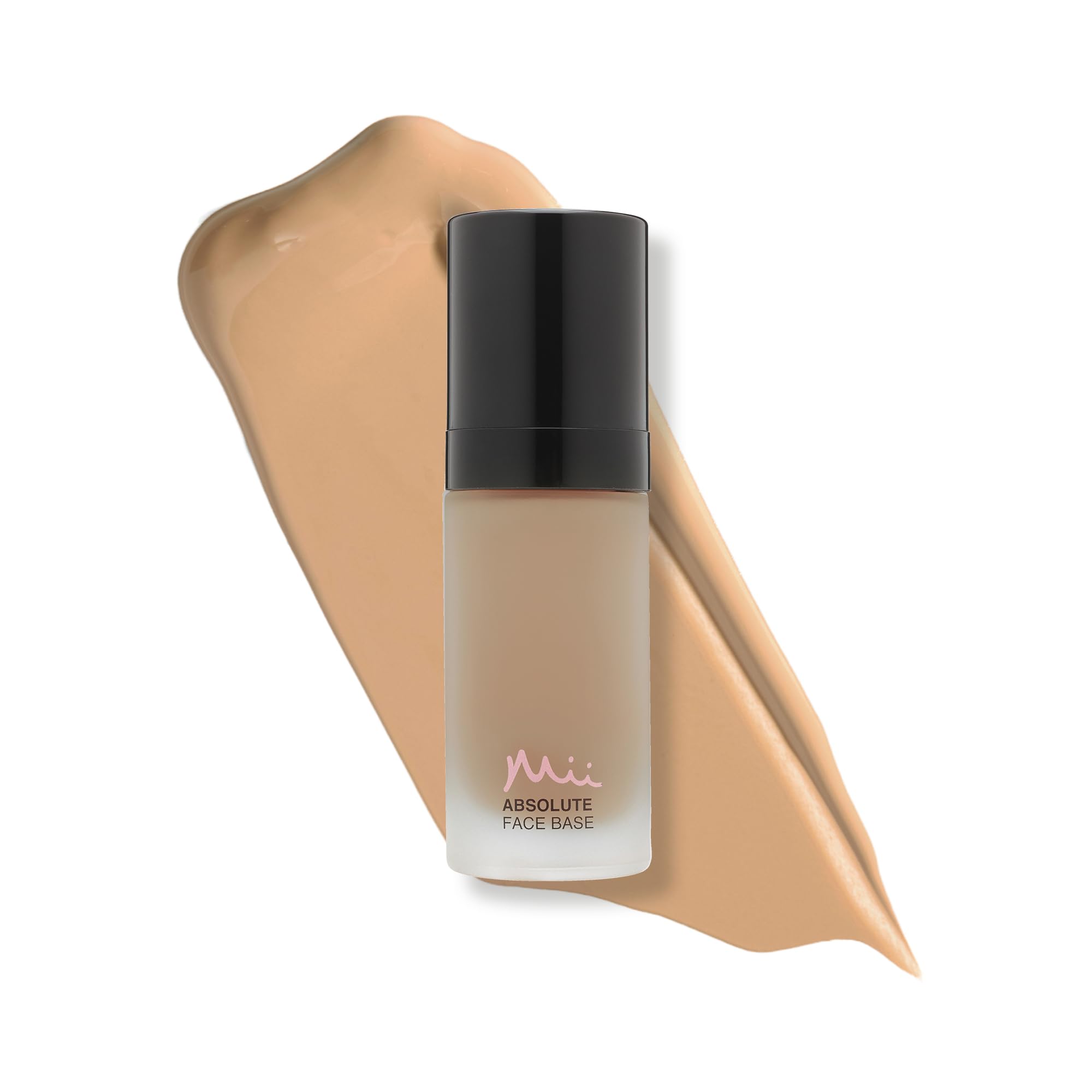 Mii Cosmetics Absolute Face Base, Full Coverage Foundation, Radiant Matte Finish, Feather Light Hydrating Formula, Vegan and Cruelty Free, Utterly Honey 03 โ image 1