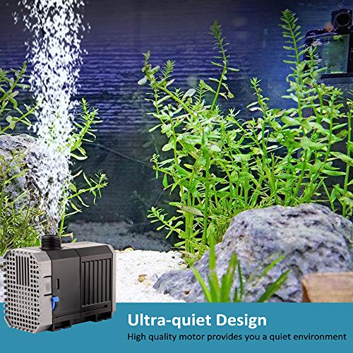 YCTECH 45W 660 GPH Submersible Pump for Aquarium, Fish Tank, Pond, Fountains, Statuary, Hydroponics Aquaponics