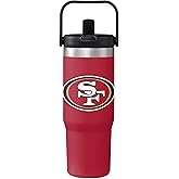 FOCO Unisex NFL Team Logo Insulated Travel Mug 30oz Straw Tumbler