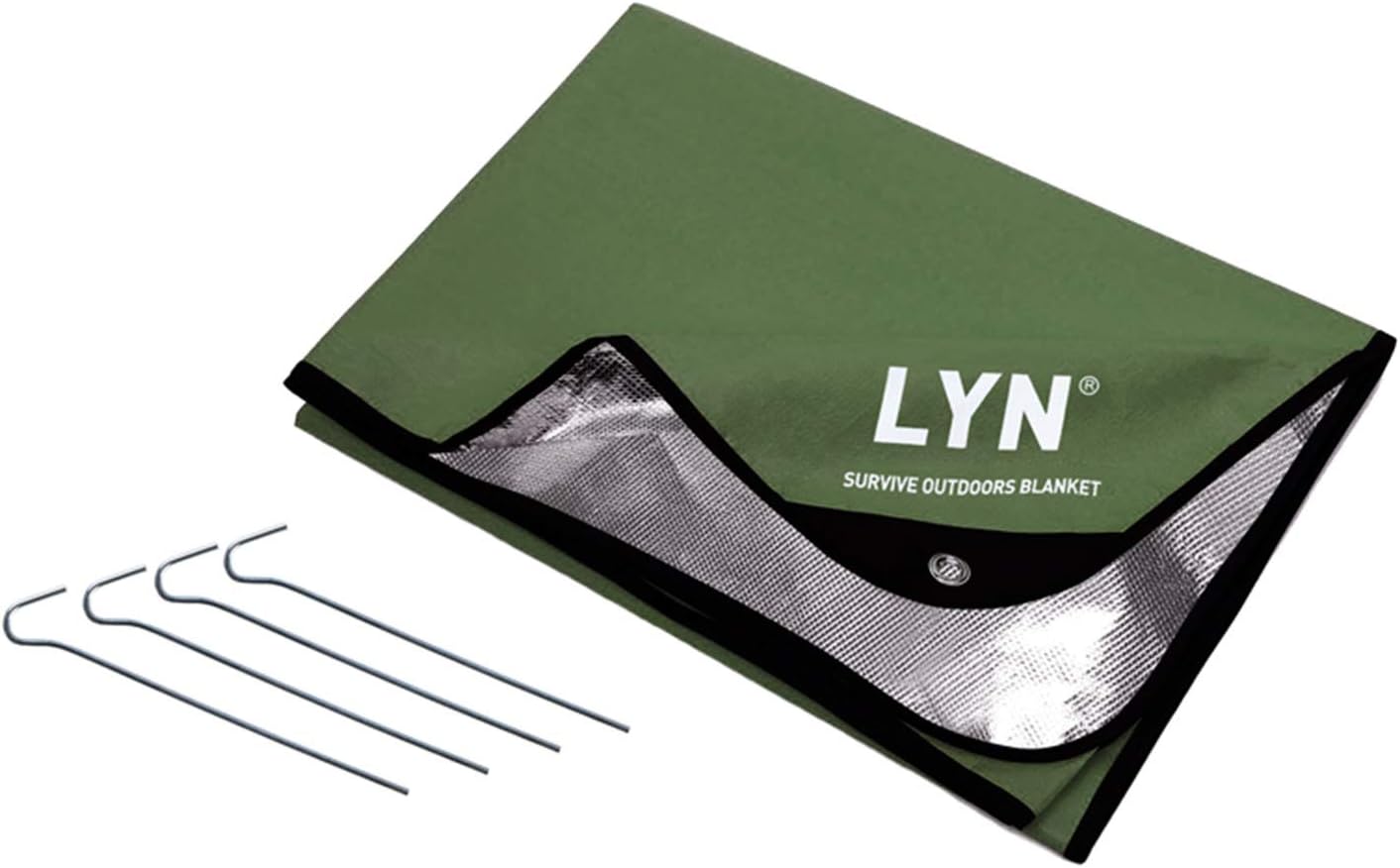 LYN Heavy Duty Survival Blanket-Emergency Blanket, Extra Large Thermal Tarp Reflective Survival,All-Weather,Water Proof, 95% Heat Retention, Tear Resistant Reusable Blanket for Car or Camping …