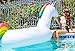 CAPTAIN FLOATY Giant Inflatable Unicorn Pool Float, Pool Toy, Huge 8-Foot Floatie (Giant Raft)