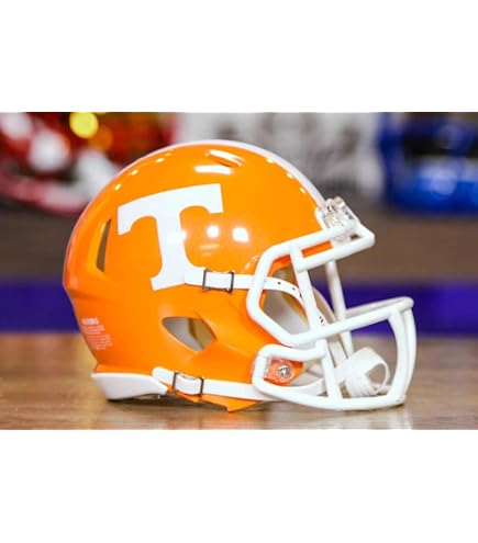 cool football ball vols helmet Riddell 9585590349 Tennessee Volunteers Riddell Replica Mini Speed Style Dark Mode : Sports & Outdoors The Riddell Speed Mini Fishing Drag Net Nylon Color:Vintage Beige Eco glm