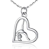 Gymnastics Gifts for Women Gymnast Necklace 925 Sterling Silver Gymnastics Fashion Jewelry Pendant Birthday