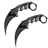 AOMINGGE Karambit Knife 2 Pieces Fixed Blade