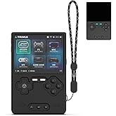 FIOPAZ Silicone Case for Trimui Brick Retro Handheld Game Console, Soft Skin Cover for Trimui Brick Accessories, Anti-Scratch Washable TrimuiBrick with Lanyard (Black)