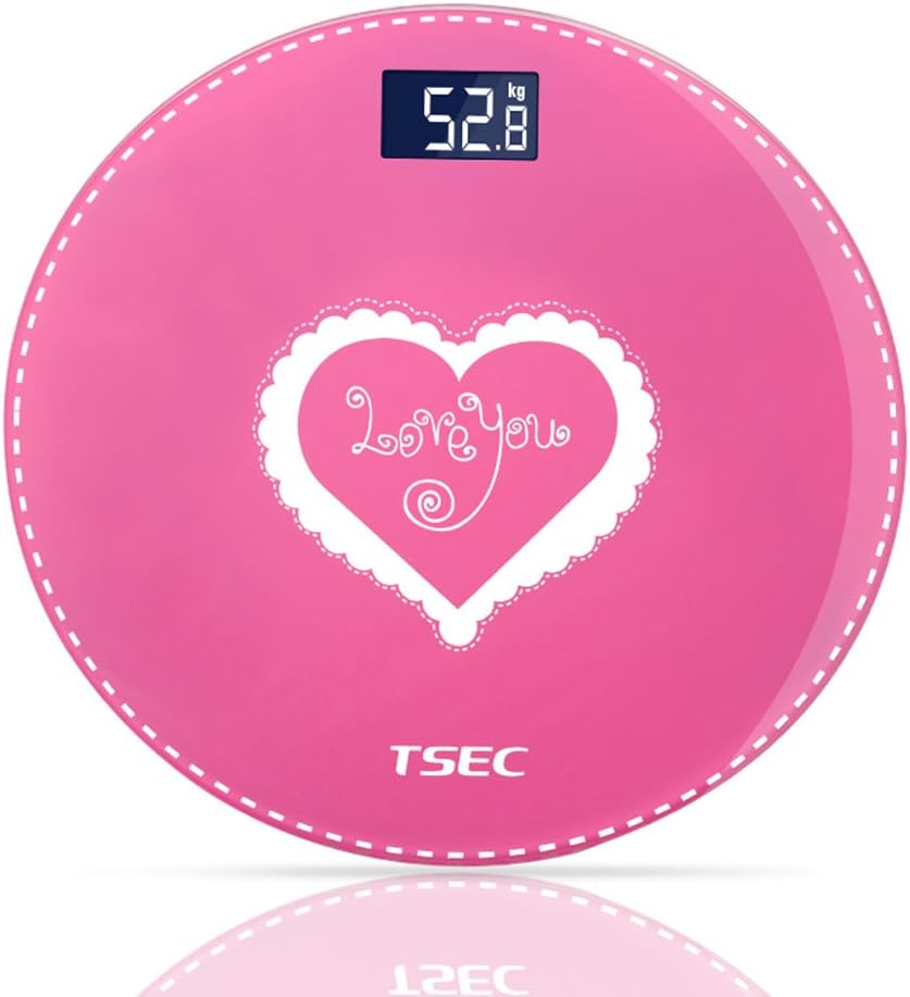 Pink Large LED Display Digital Scales Electronic Personal Scales Battery Operated Body Weight Scales