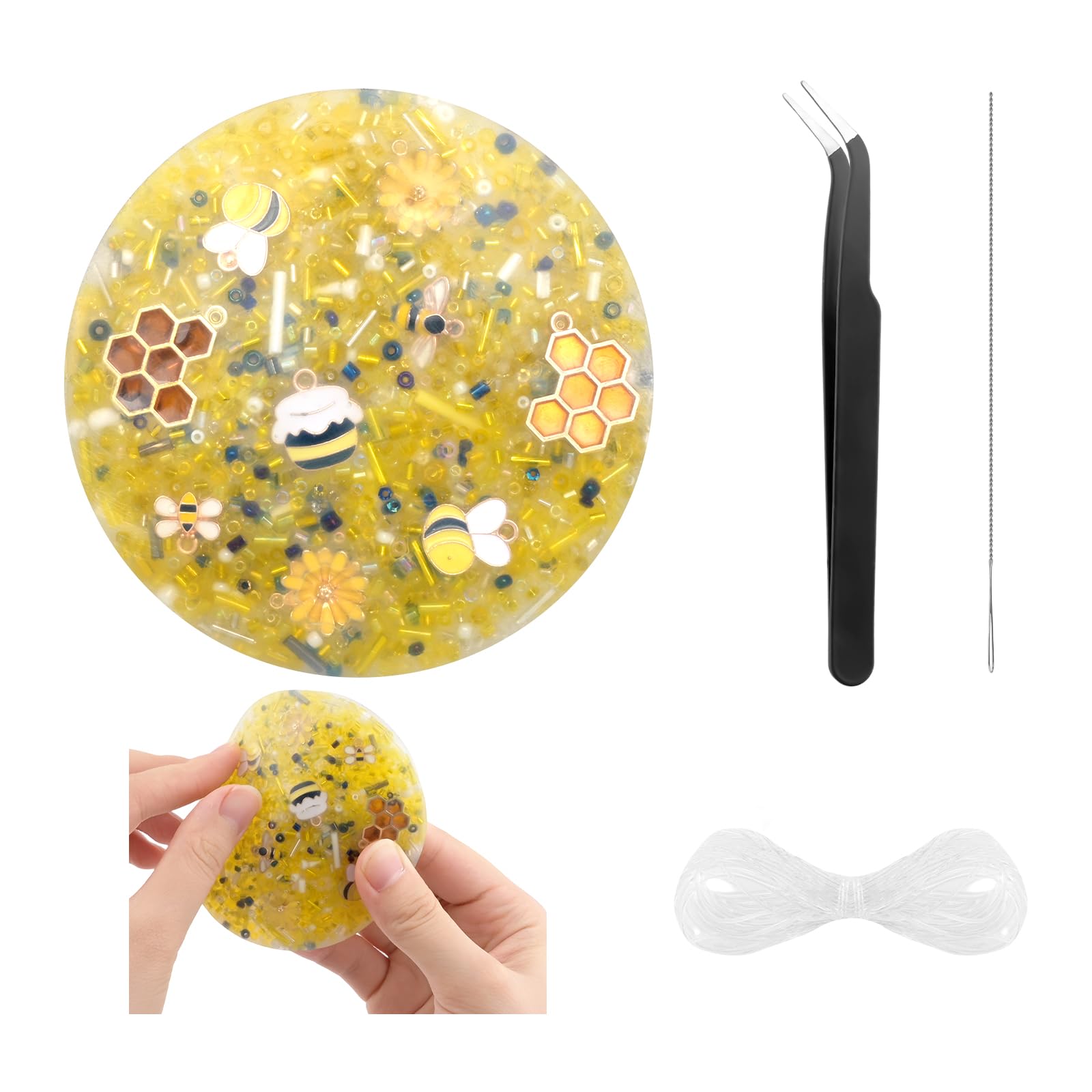 NACHLYNN 1 Pcs Picking Pad Picky Pads Kit Skin Picking Fidget Toys for Skin Scratching, Stress and Anxiety for Adults and Kids (Bright Yellow)