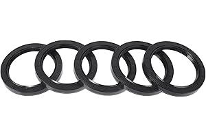 RATCHROLL Universal Oil Seal TC Double Lip W Steel Spring Seal Ring Rotary Shaft Seal 65x85x10mm High Pressure NBR Rubber Black 5 Pcs