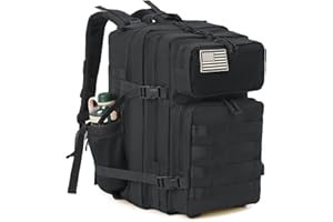 QT&QY 25L/35L/45L Military Tactical Backpack For Men Molle Daypack 3 Day Bug Out Bag Hiking Rucksack With Bottle Holder