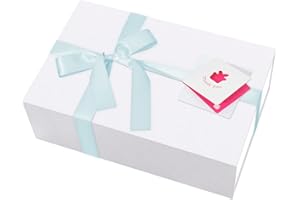 Rinrda Large White Gift Box,13.75"x9"x4.5", Gift Boxes with Magnetic Lids for Presents Closure Gift Packing for Birthday,Christmas, Halloween,Wedding,Bridal Gifts,Mother's Day Gift Packging