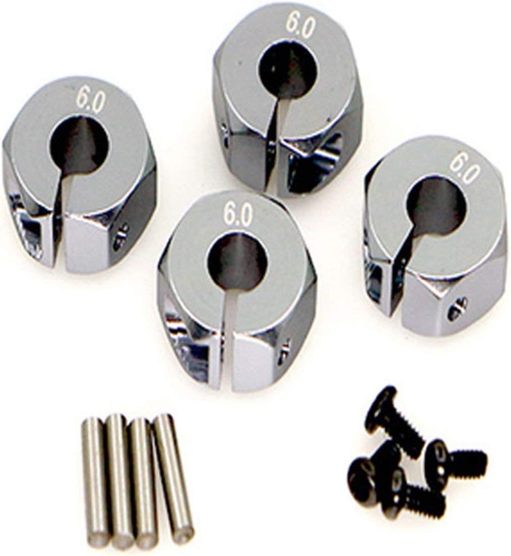 6mm Thick 12mm Aluminum Wheel Hex Nut With Pins Drive Hubs 102042 Upgrade Parts For 4WD RC Car Himoto (Imitation Titanium) Jasnyfall