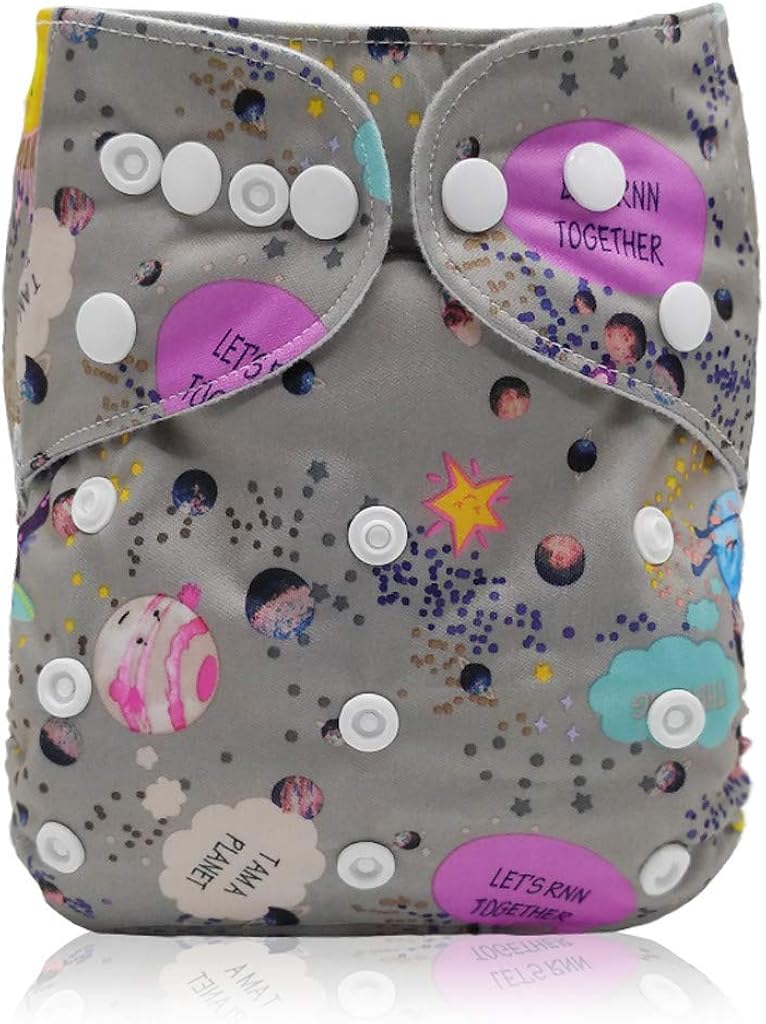 Shimigy Reusable Waterproof Digital Printed Baby Cloth Diaper Adjustable Baby Nappies