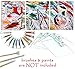 DAVELIOU Stretched Canvas 11x14” - Blank Framed Canvas for Painting – Pack of 5 - Triple Primed Art Canvas for Kids Adults Students and Professionals