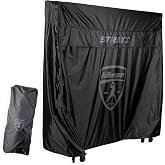 Killerspin MyT Strati Table Cover for Foldable Indoor and Outdoor Table Tennis Tables, 100% Polyester with PVC Coating, Black