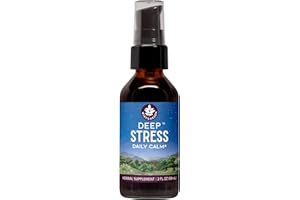 WishGarden Herbs Deep Stress with Ashwagandha - Plant-Based Liquid Herbal Adrenal Support Supplement with Ashwagandha Root and Powerhouse Adaptogens for Stress Relief, Fast-Acting Stress Tincture, 2oz