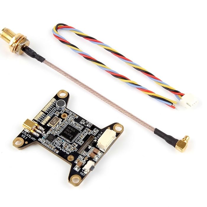Crazepony FPV Transmitter Holybro Atlatl HV V2 FPV VTX 5.8G 40CH Raceband 25/200/500/800mW Switchable Video Transmitter Support Telemetry MIC for FPV Quadcopter Drone