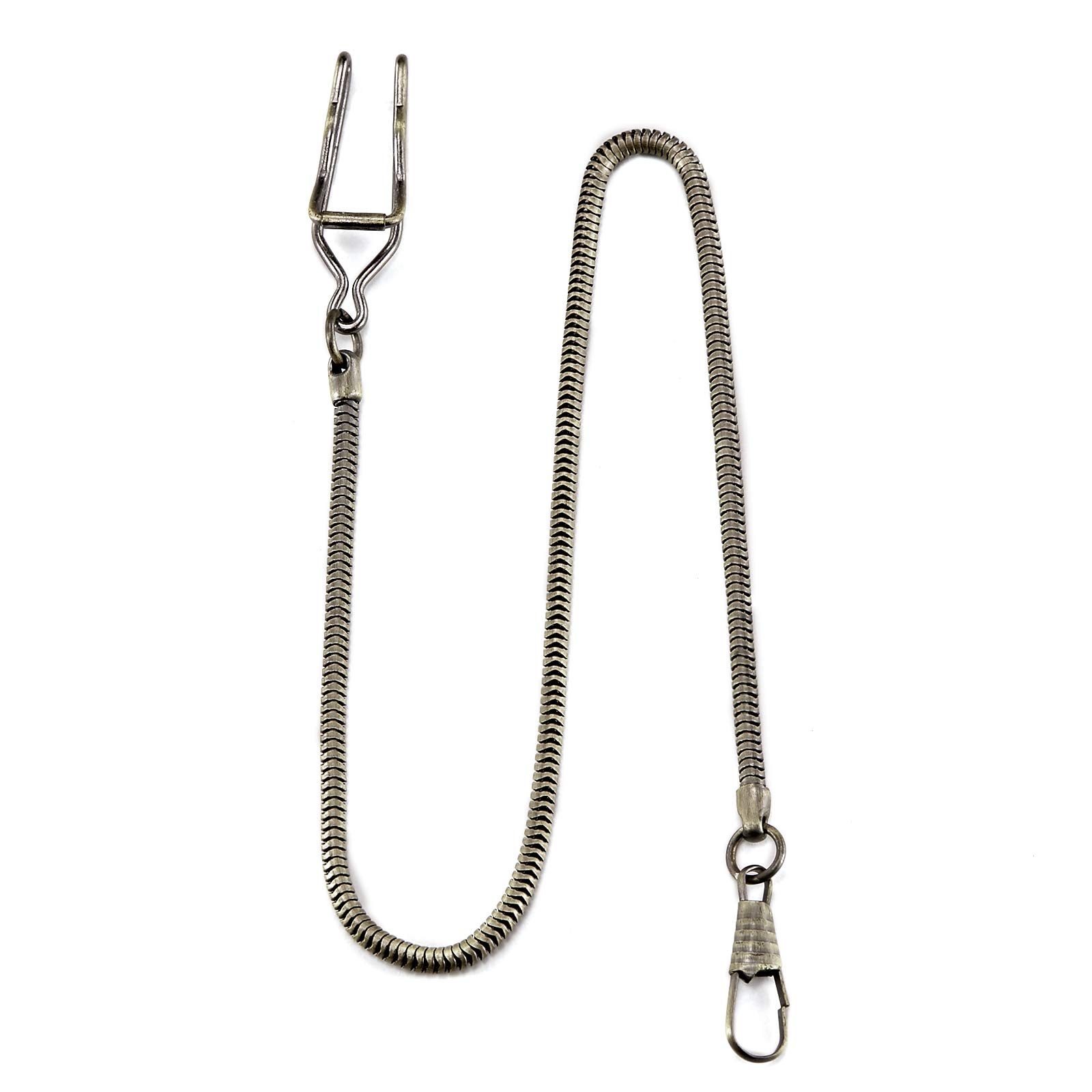 TREEWETO Pocket Watch Vest Chain 14.7 inch (37.5 cm) Bronze