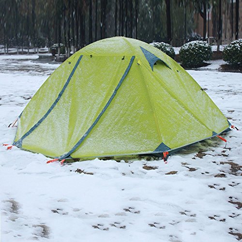 3-4-season-2-person-Double-Layer-Backpacking-Tent-Aluminum-Rod-Windproof-Waterproof-for-Camping-Hiking-Travel-Climbing-Easy-Set-Up--Orange-3-season-tent