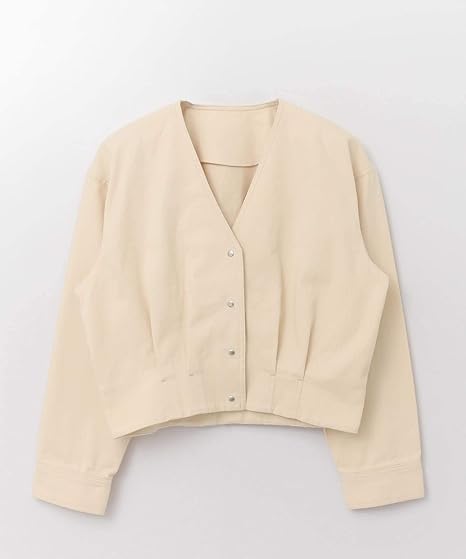 Amazon ケービーエフ ジャケット コート Web限定 コットンショートブルゾン レディース Kw04 27c0 Ivory One コート ジャケット 通販