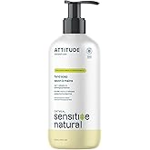 ATTITUDE Moisturizing Hand Soap for Sensitive Skin Enriched with Oat and Argan Oil, EWG Verified, Plant and Mineral-Based Ing