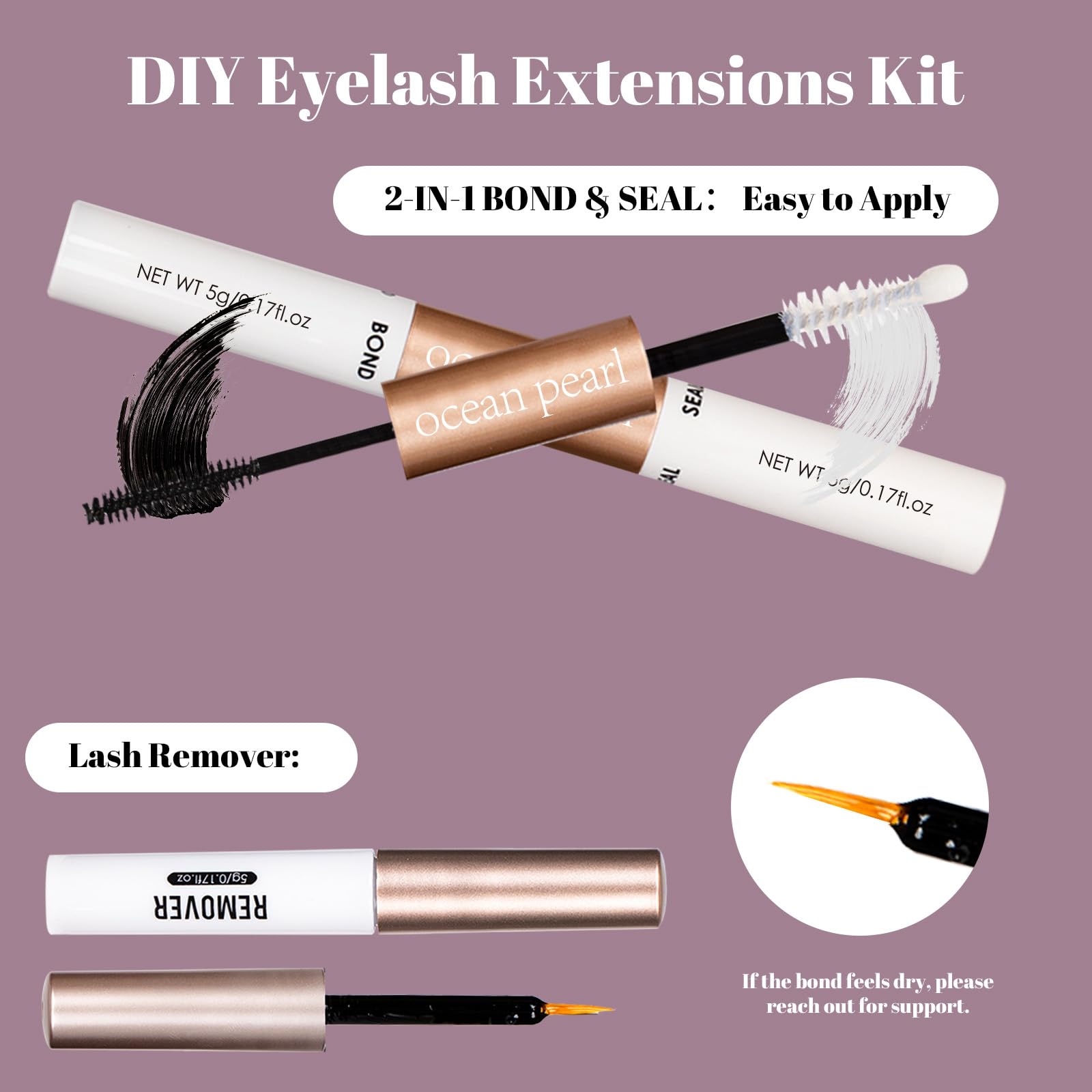 Ocean Pearl Lash Clusters 320pcs 3D Thick Lash Clusters kit 60D+80D Lashes,Eyelashes,Lash Extension Kit,Eyelash Clusters with Lash Bond&Seal&Remover&Tweezers,Lashes Clusters Eyelash Extensions Kit