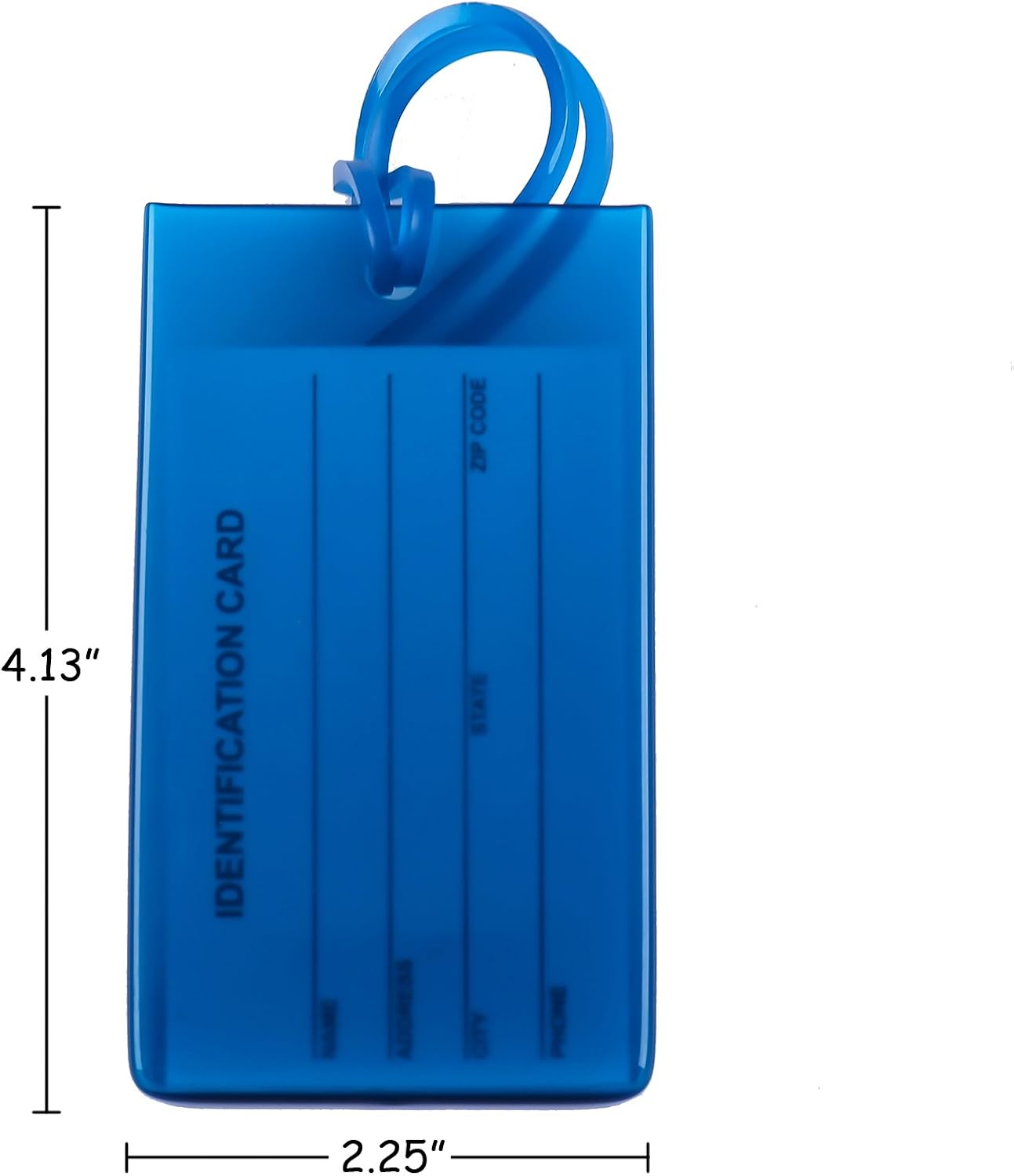  | 8 Packs Colorful Flexible Travel Luggage Tags for Baggage Bags/Suitcases - Name ID Labels Set for Travel | Luggage Tags