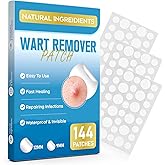 ZIHYO Wart Remover Patches, 144PCS Quick and Effective Hydrocolloid Waterproof Removal Patch for All Skin, Safe and Gentle -1K