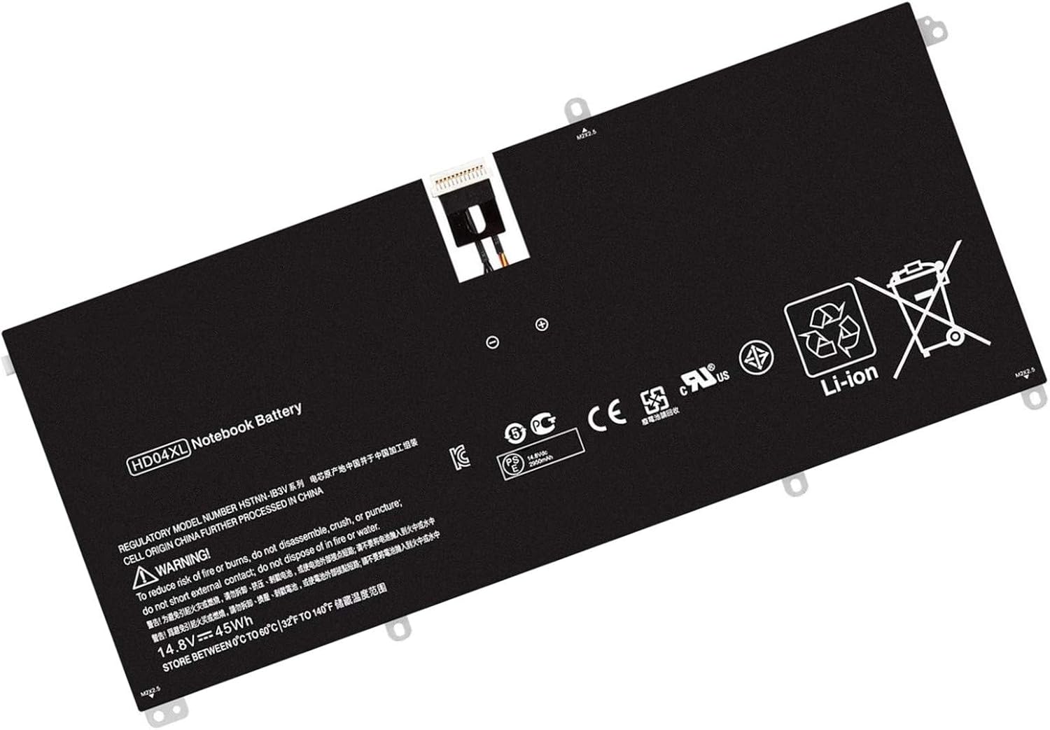 7XINbox HD04XL 14.8V 45Wh Laptop Battery Replacement for HP Spectre XT pro 13 b000 Spectre XT 13-2114TU Envy Spectre XT 13-2050NRTU XT 13-2000eg XT 13-2021 13-2021tu HSTNN-IB3V 685866-1B1 685989-001