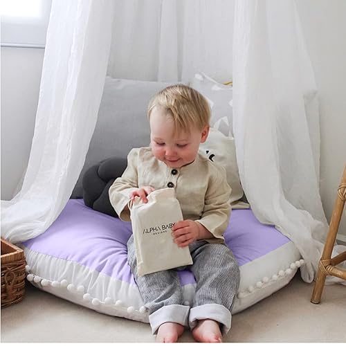 Kishome Large Floor Pillow Kids Round Floor Cushion Seating, 35 inches Big  Circle Pillow, Round Floor Pillows