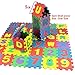 WXLAA 36pcs 5cm5cm Infant Kids Alphanumeric Educational Puzzle Blocks Child Foam Mat Toys