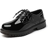 XMM Oxford Shoes for Women Lace up Flats Women's Oxfords Saddle Non-Slip Work Office Comfortable Dress Business Casual Dressy Shoes