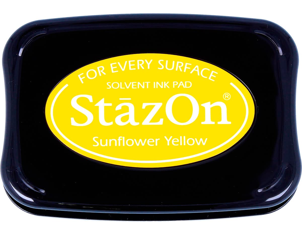 Tsukineko StazOn Ink Pads Tsukineko Multi-Surface Ink Pad, Sunflower Yellow
