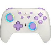 RG P01 Wireless Gaming Controller Compatible with Switch Game Controllers RG P01 2.5G Controller Gamepad for Bluetooth/PC/Steam/iOS/Android/Switch Hall Effect RGB Lights [android,ios,nintendo_switch,windows]