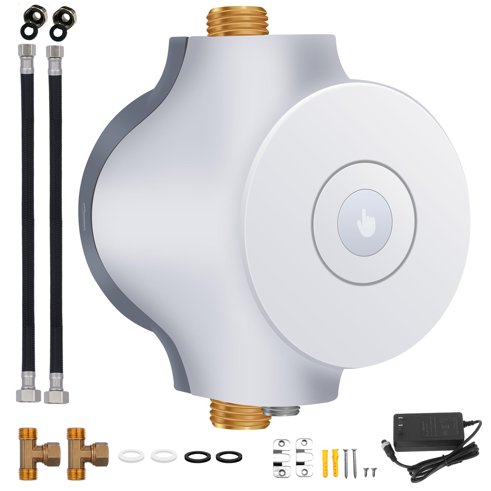 Photo 1 of PROZRTED Smart Instant Hot Water Recirculating System Pump 3 speed with Bulit-in Thermostat 15 inch Hose for Tanked, Tankless Water Heater Extremely Quiet HBS24-12