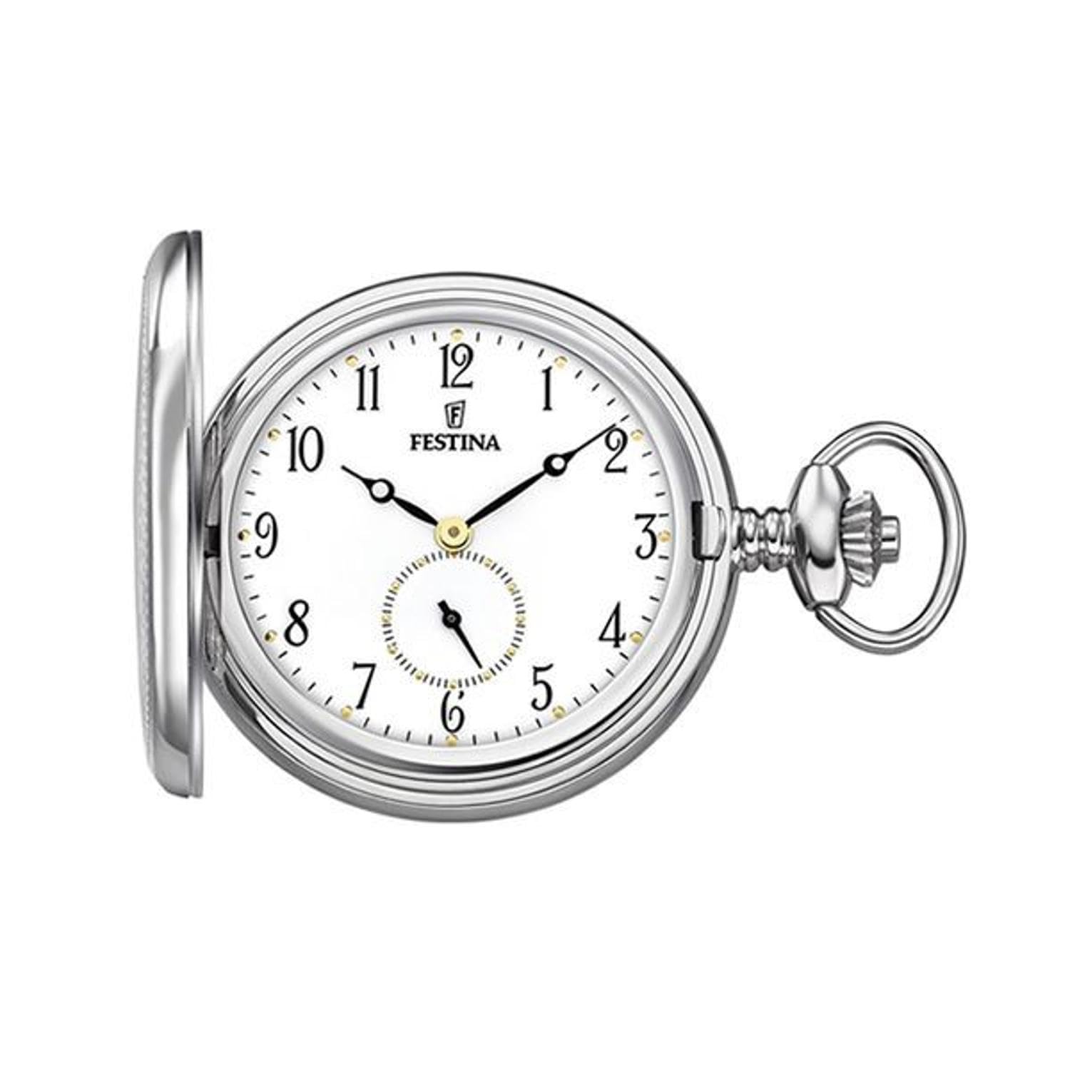 Festina Unisex-Adult QuartzPocket Watch withWhiteDialDisplay F2026/1