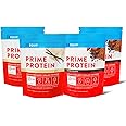 Equip Foods Chocolate Prime Protein Powder - Vanilla (x2) & Chocolate (x2) - Grass-Fed Isolate Beef Protein Powder - Paleo and Gluten Free Protein Powder - Helps Build and Repair Tissue, Gluten Free