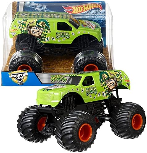 Hot Wheels Year 2016 Monster Jam 1:24 Scale Die Cast Metal Body Official Truck - JESTER DWP16 with Monster Tires, Working Suspension and 4 Wheel Steering