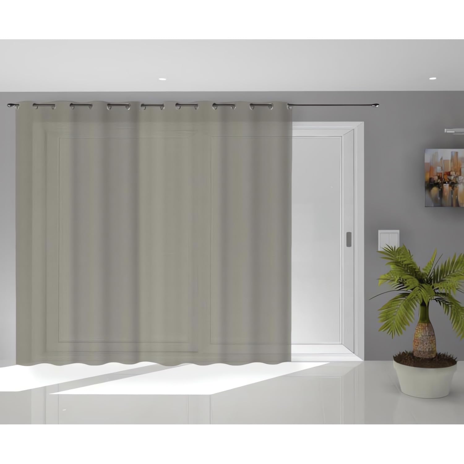 Soleil d'ocre Noemie voilage, sail, polyester, ecru, 280 x 250 cm