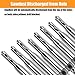 ZINMOND Self Centering Drill Bits, 17 PCS Hinge Drill Bit Set for Wood Door Window handles Cabinet Woodworking Hinge Hardware Pilot Hole Drill Bit (5/64'' -1/4'') with 1 Hex Key & 8 Replacement Bits.