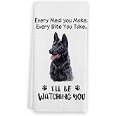 TFKFJLF Every Meal You Make Every Bite You Take Kitchen Towels, Dog Funny Hand Towels, Dogs Lovers Gifts for Women, German Shepherd Bath Decorations Decor and Accessories, 16x24 Inches