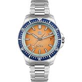 San Martin SN0118B Men&rsquo;s Automatic Dive Watch, Sapphire, 200M, Orange