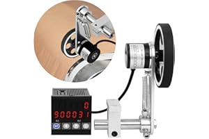 JIAWANSHUN Length Meter Counter Digital Length Counter Measured Unit in Feet Meter for Edge Banding Machine (Single wheel)