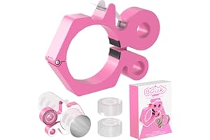 BGICK Sublimation Tumblers Pinch 20 Oz, with Heat Tape Dispenser, Pinch Tumbler Perfect Clamp Grip Tool, Supplies for Sublimation Paper & Tumblers with 2 Rolls Sublimation Blanks Thermal Tape (Pink)