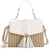 Straw Bag Crossbody Handbag, Summer Purses Beach Bag Woven Tote Bag Shoulder Bag For Vacation Purse