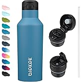 BJPKPK Insulated Water Bottle With Straw 17oz Stainless Steel Water Bottles With 2 Lids And Carry Handle Reusable Travel Meta