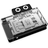Alphacool Core Geforce RTX 5080 Reference GPU Water Block with Backplate | Copper Block, Brass Connectors, Chrome Finish, Aluminum Backplate, Acrylic Top with aRGB
