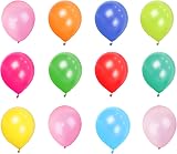 SHATCHI Rainbow Party Balloons 50 Pack 12 Inch Biodegradable Latex view 3