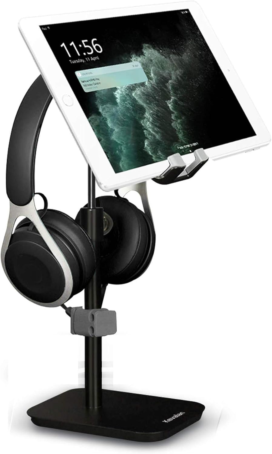 Phone Stand with Headphone Holder, Kavalan Height & Angle Adjustable Aluminum